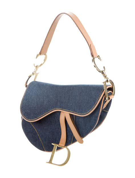 dior saddle denim bah|Dior designer saddle bag.